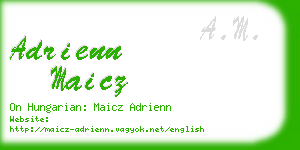 adrienn maicz business card